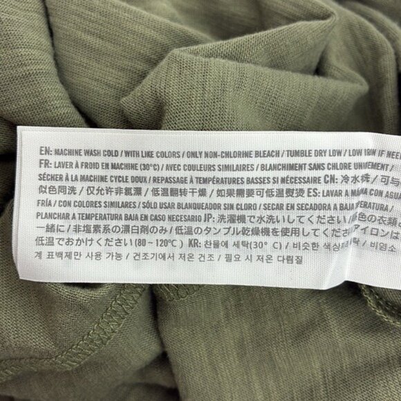 Abercrombie & Fitch Green Long Sleeve Graphic Tee Womens Size S "I Can Dig It" - Picture 7 of 8